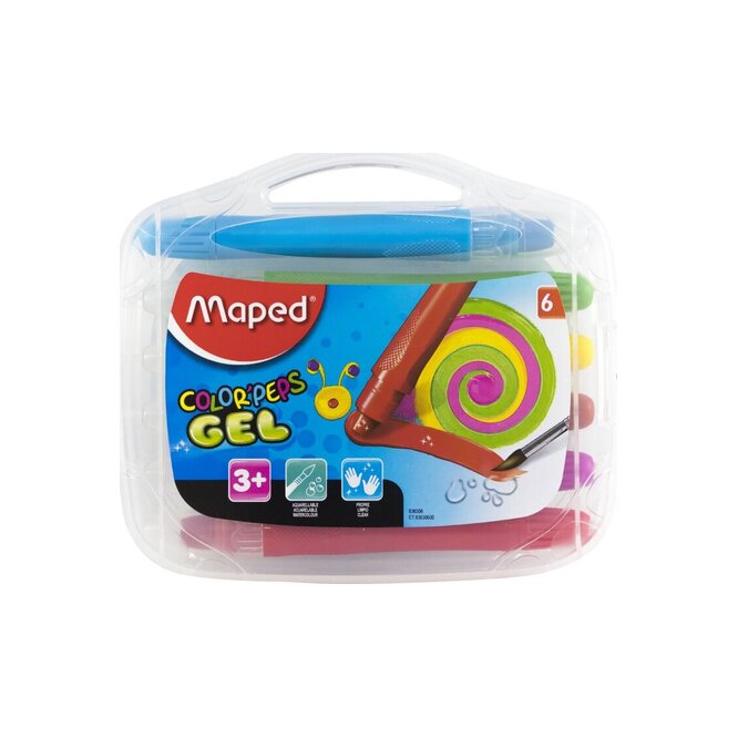 CRAYONES GEL X 6 UN MAPED BLIS