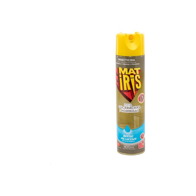 Insecticida mata cucaracha y hormiga base acuosa en Aerosol Matiris 400 ml