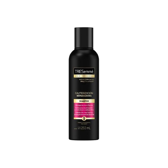 Shampoo cauterización reparación en frasco Tresemmé 250 ML