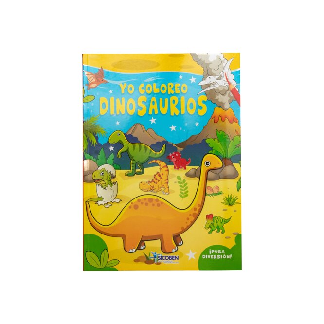 LIBRO YO COLOREO DINOSAURIOS SICOBEN