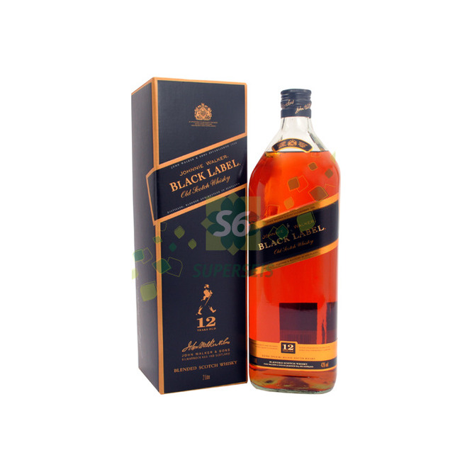 WHISKY JOHNNIE WALKER BLACK LABEL BOT 2L