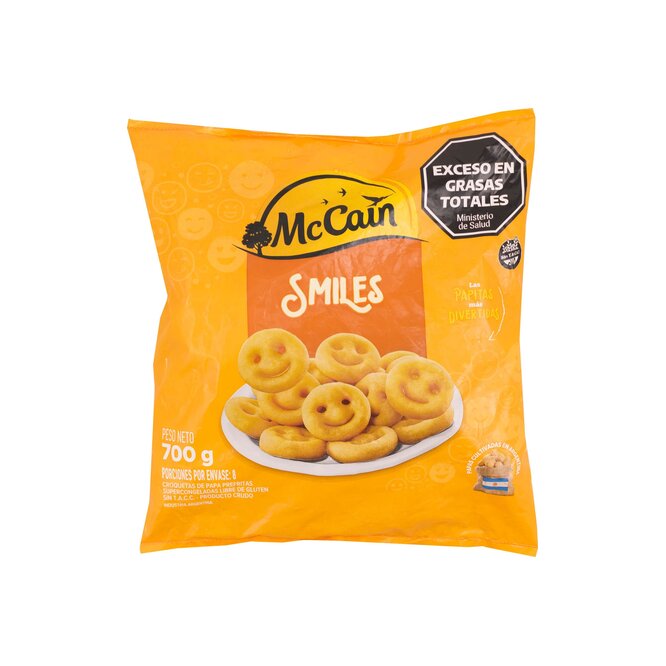 Papitas smiles congeladas McCain 700 gramos