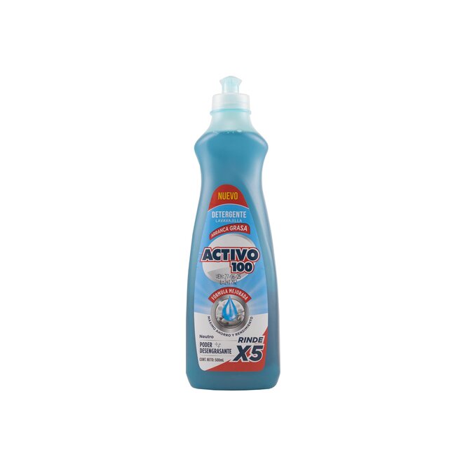 Detergente lavavajilla neutro botella Activo 500 ml