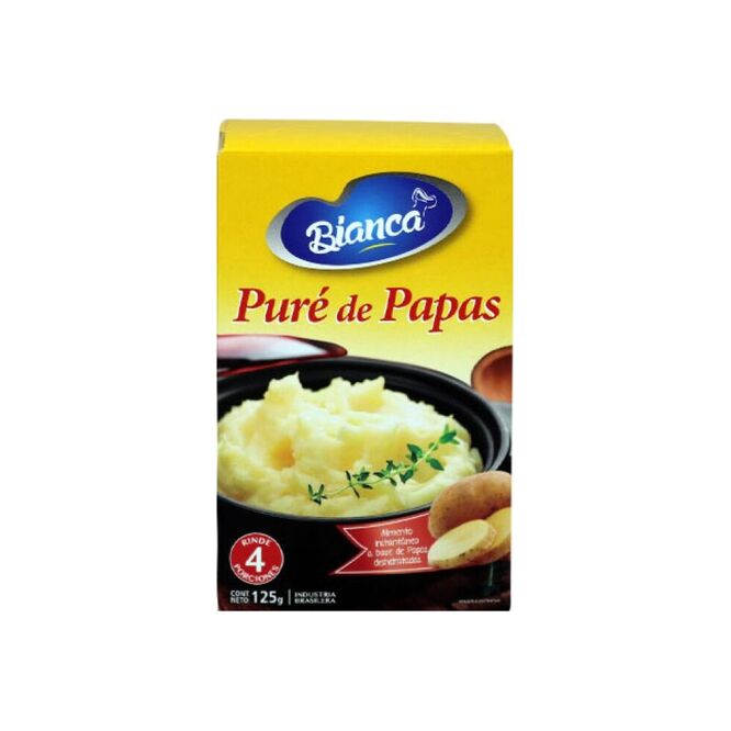Puré de papas paquete Bianca 125 gramos