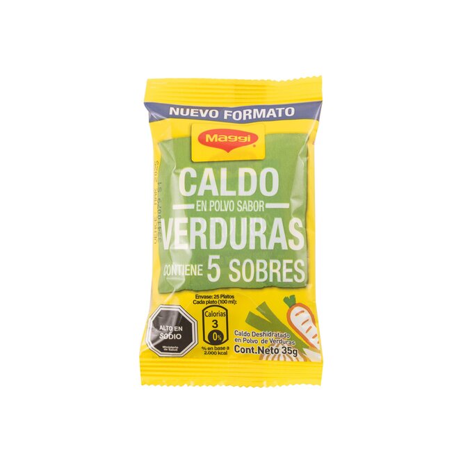 Caldo Concentrado de Verduras en Sobres Maggi 5 unidades