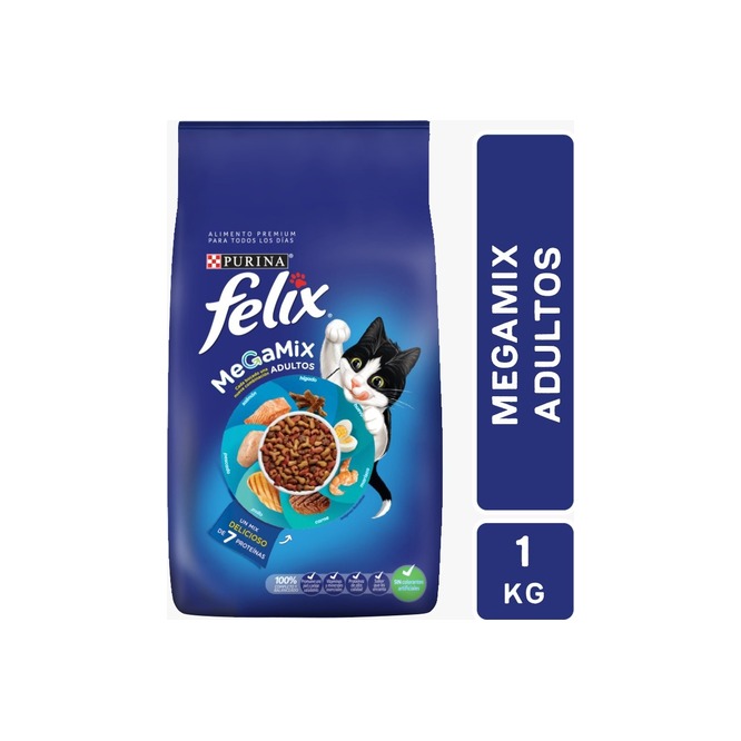 Alimento para gato adulto megamix Félix 1 kilo