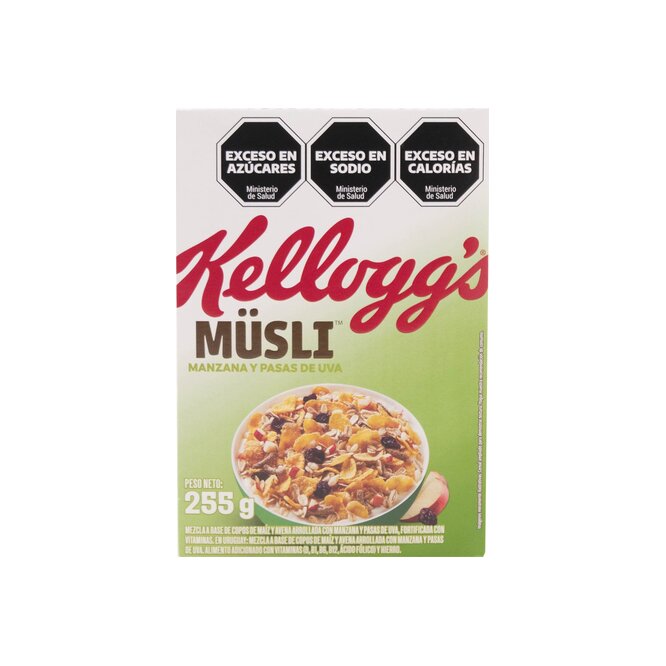 Cereal con Manzana y Uvas Pasas Kellogg's 255 gramos
