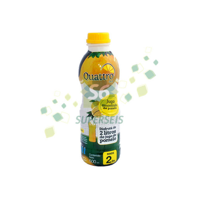 Jugo de pomelo concentrado Quattro 500 ml