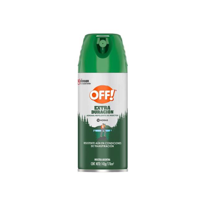 Repelente de insectos en aerosol extra duración Off 142 gramos
