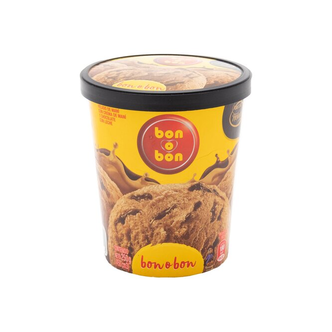 Helado de maní y chocolate Bon o Bon 250 gramos