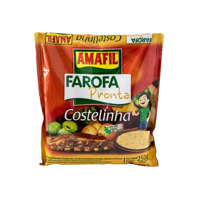 Farofa de mandioca costelinha Amafil 250 gramos