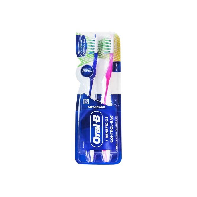 Cepillo dental control suave Oral-B 2 unidades