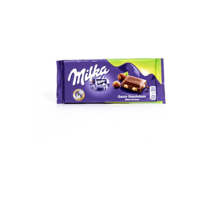 CHOCOLATE MILKA TAB AVELL/ENTER 100GR