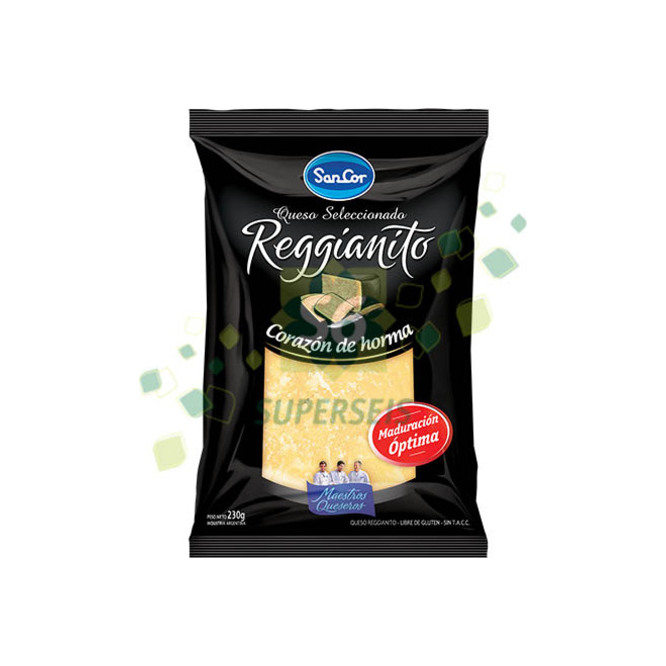 QUESO REGGIANITO 230GR SANCOR CORAZON PA