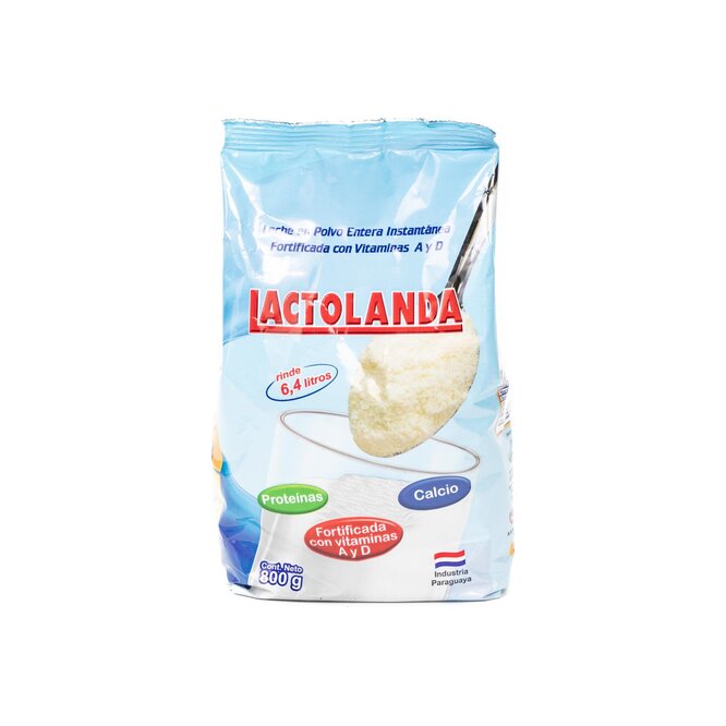Leche en polvo entera paquete Lactolanda 800 gramos