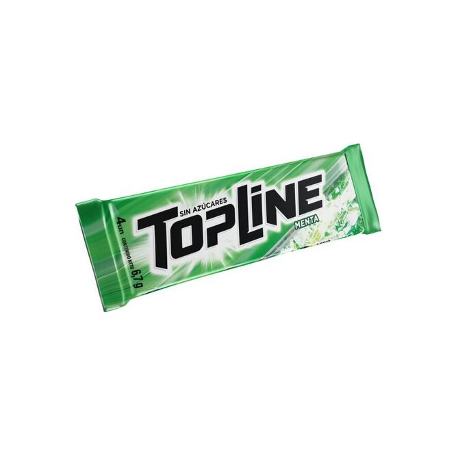 Chicles menta Topline 10 gramos