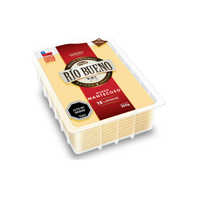 Queso mantecoso rio bueno Colun 250 gramos