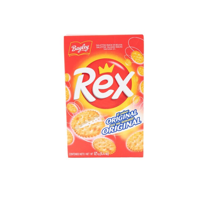 Galletitas saladas sabor original rex en caja Bagley 125 gramos
