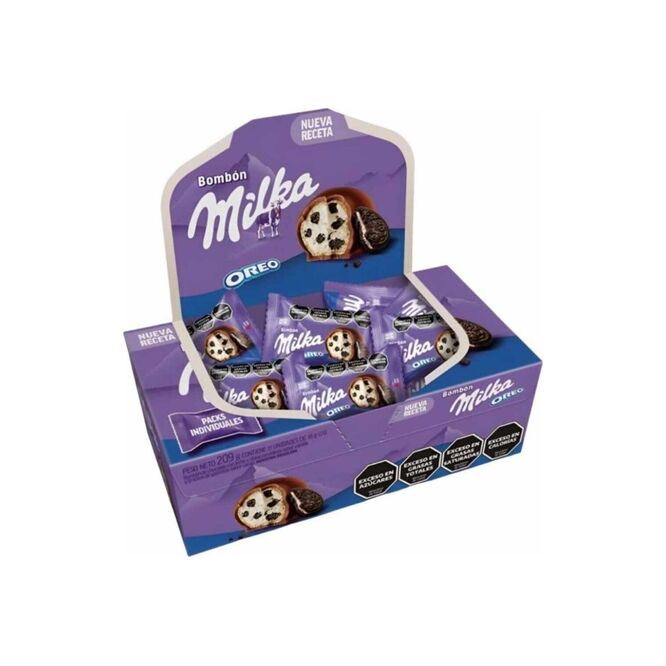 Bombón sabor a Oreo Milka 209 Gramos