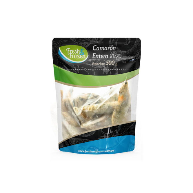 Langostino Entero en Paquete Fresh & Frozen 500 gramos