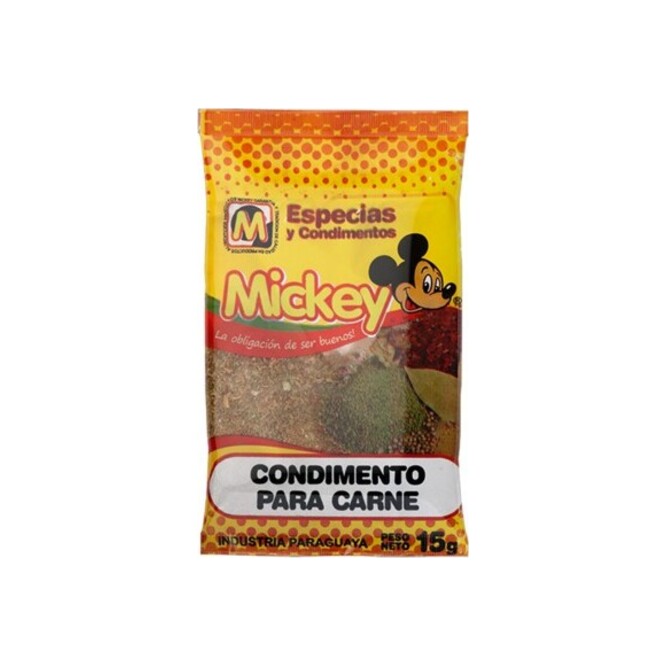 Condimento para carne Mickey 15 gramos