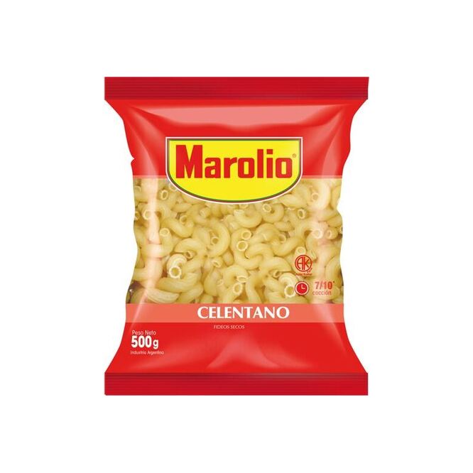 Fideo celentano en paquete Marolio 500 gramos