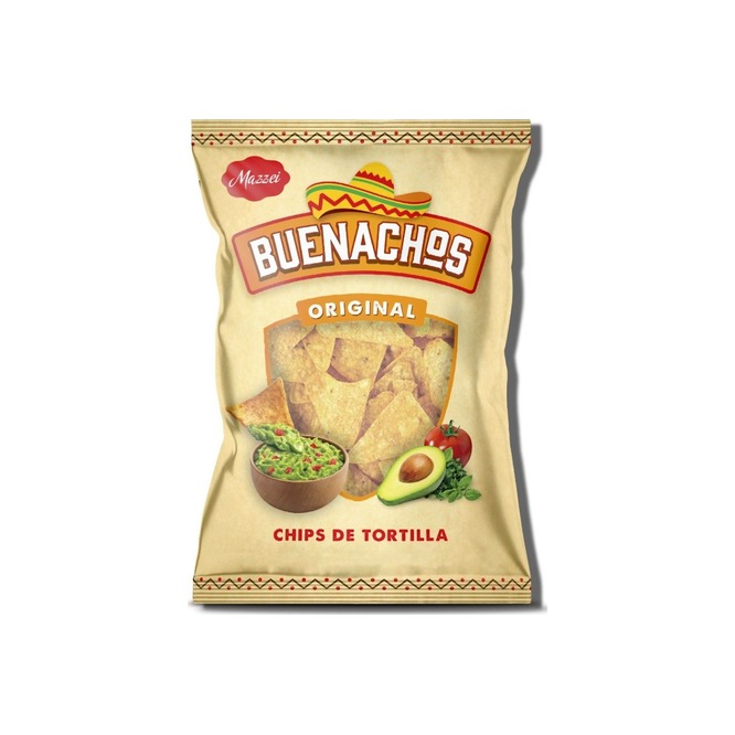 Chips de tortilla paquete buenachos Mazzei 250 gramos