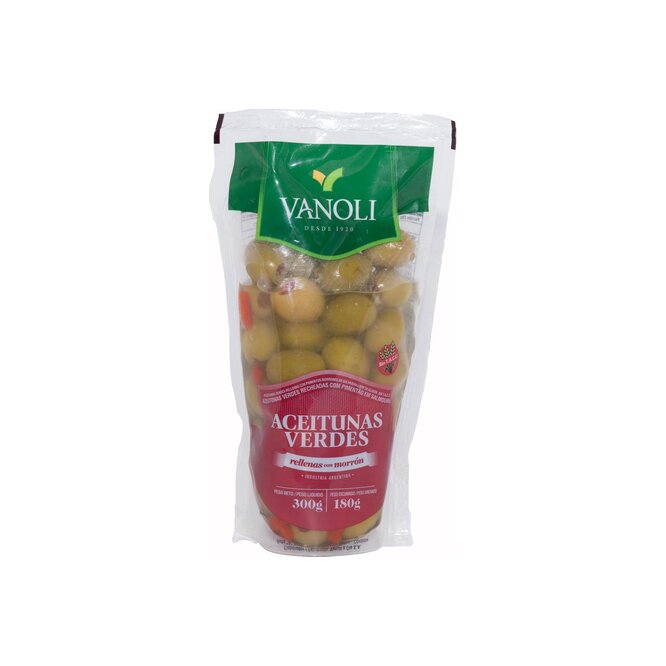 Aceituna rellena en doypack 180 gramos