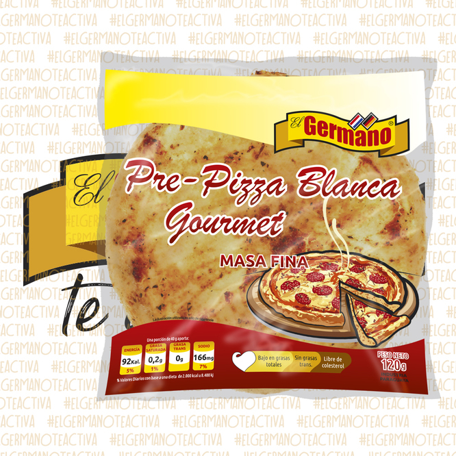 Prepizza masa fina El Germano por unidad