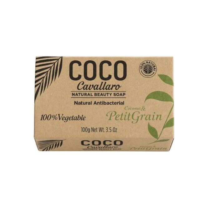 Jabón de tocador petit grain coco Cavallaro 100 gramos