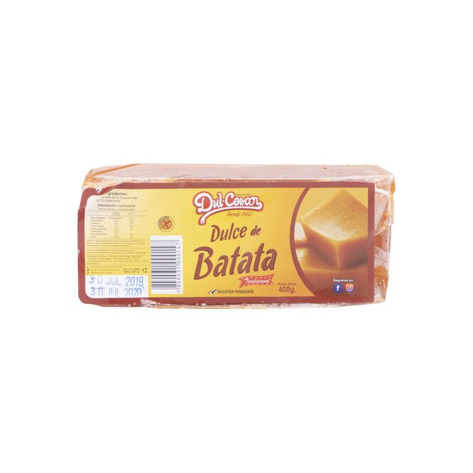 Dulce sabor batata barra Doña Flora 600 gramos