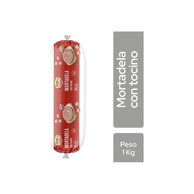 Mortadela de Pollo con Tocino Kzero por kilo