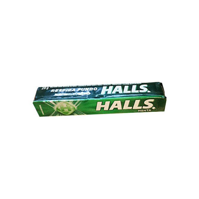 Caramelos sabor menta Halls 28 gramos
