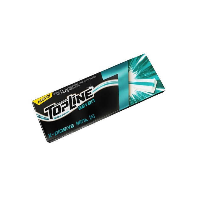 CHICLE FREEZING MENTHOL TOPLINE SEV 14GR