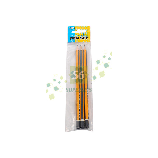 LAPIZ HB AMARILLO PACK 3UN CENTRUM X 36