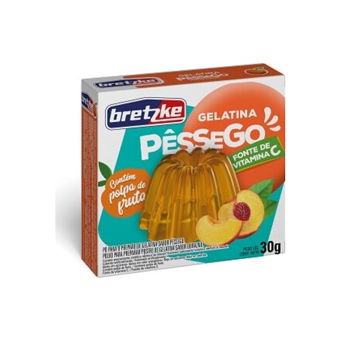Gelatina Sabor Durazno Bretzke 30 gramos