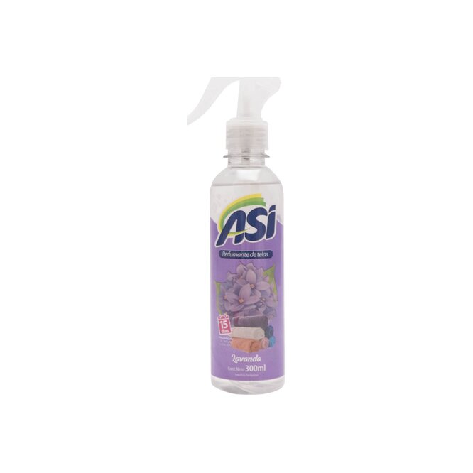 Perfume de telas lavanda botella descartable Así 300 ml
