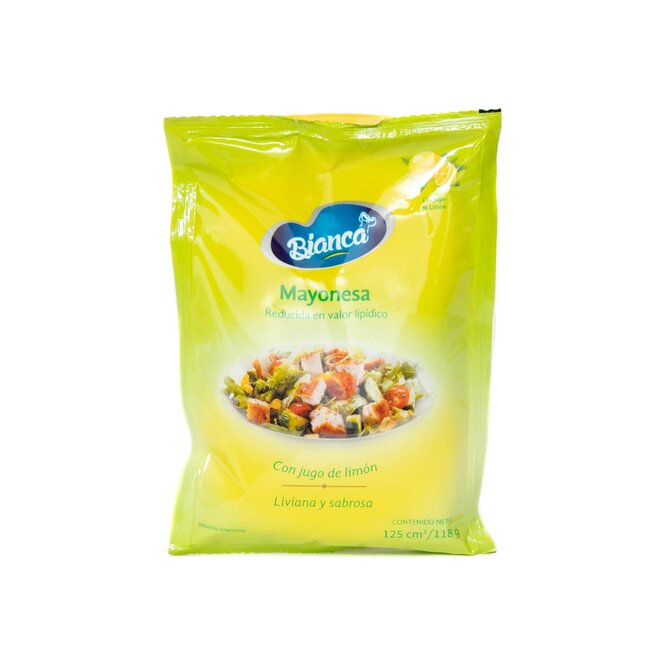 Mayonesa doypack Bianca 125 gramos