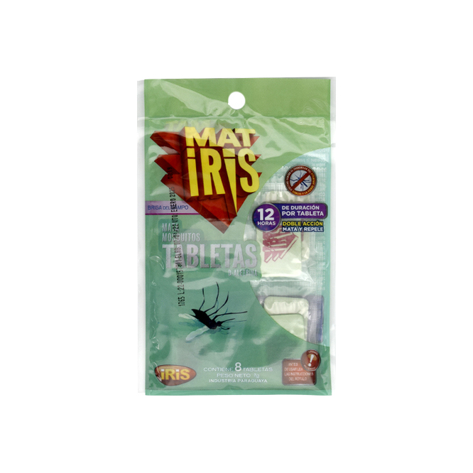 Tabletas Mata Mosquitos Brisa del Campo en paquete Matiris 8 unidades