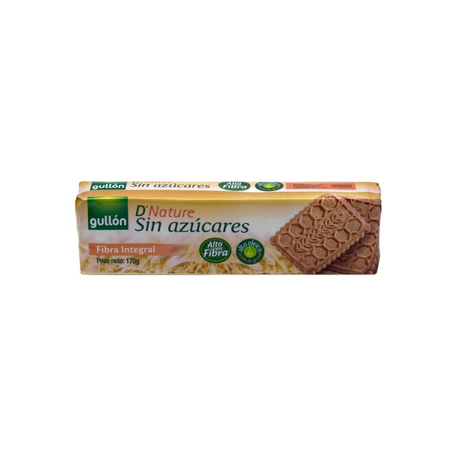 Galletita Integral Fibra sin Azúcar Gullón 170 gramos