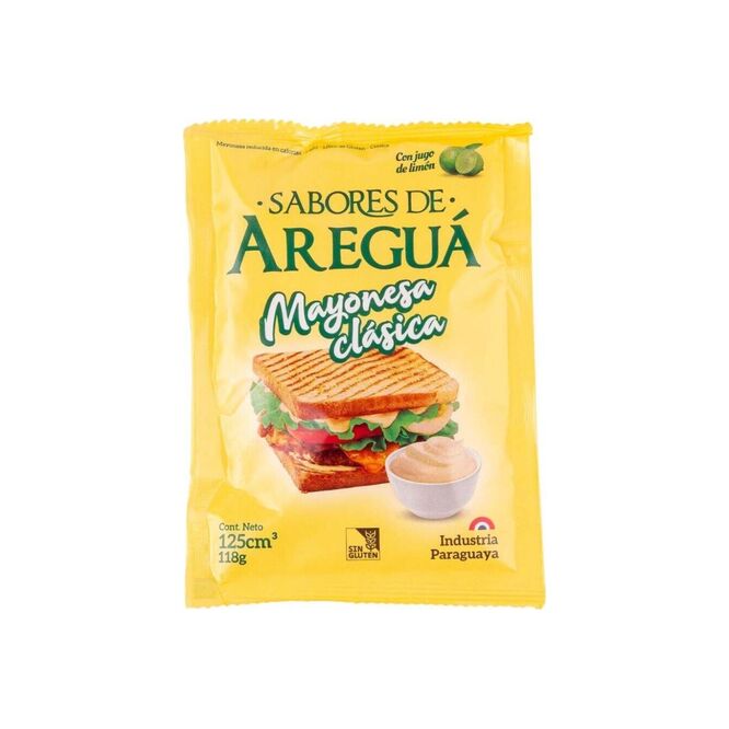 Mayonesa clásica frasco Sabores de Areguá 118 gramos