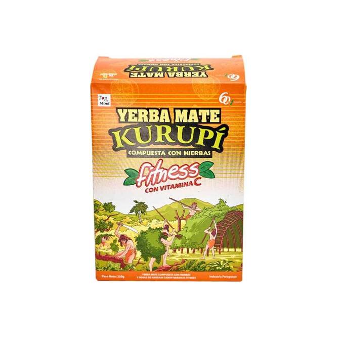 Yerba mate Fitness en caja Kurupi 250 gramos