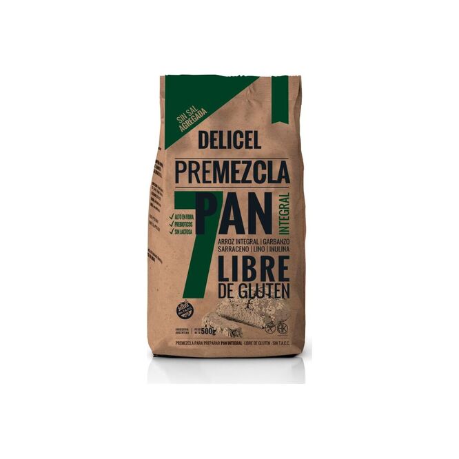 Premezcla Para pan integral Delicel 500 gramos