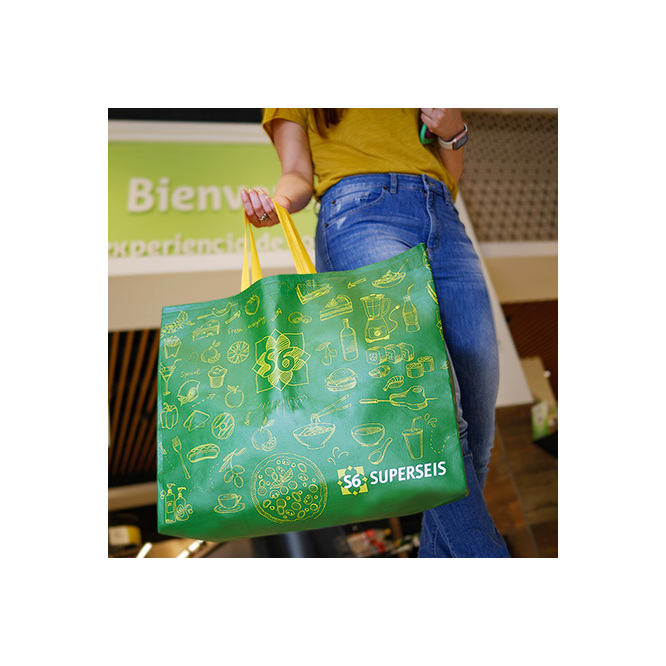 Bolsa Reutilizable Verde con Alimentos Superseis 1 unidad