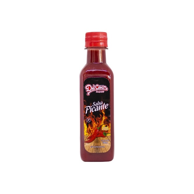 Salsa sabor ají picante tipo casero frasco Dulcesar 250 ml