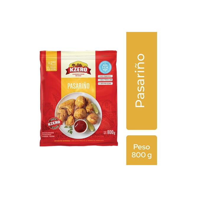 Pasariño congelado en trozos Kzero 800 Gramos