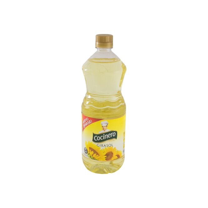 Aceite de girasol en botella Cocinero 900 ml