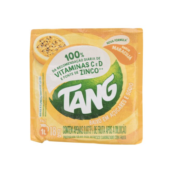 Jugo en polvo sabor mburukuya para 1 litro Tang 18 gramos