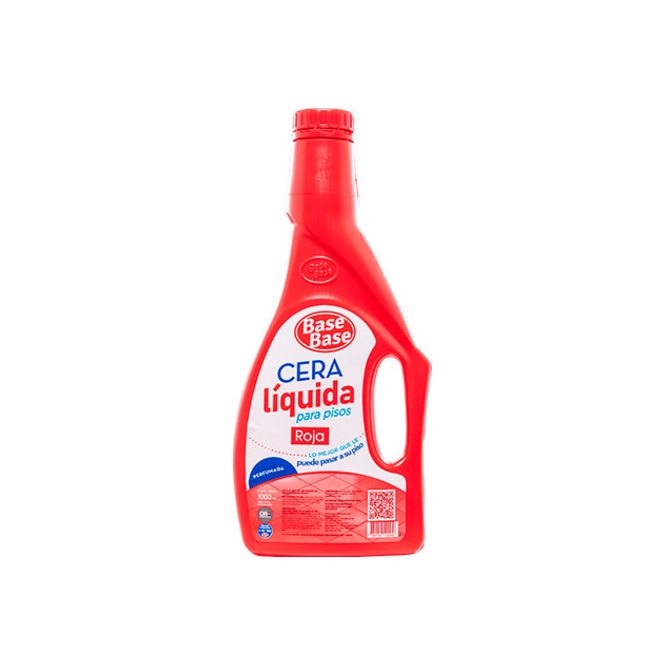 Cera liquida para pisos roja Base Base 1 litro