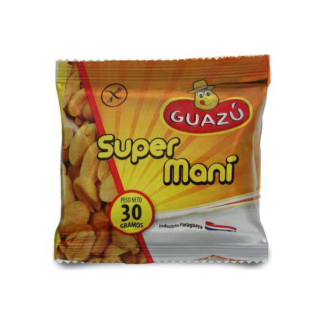 Maní salado paquete Guazú 30 gramos